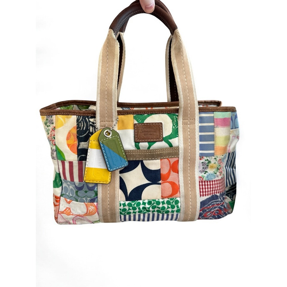 Coach Multicolor Patchwork Tote